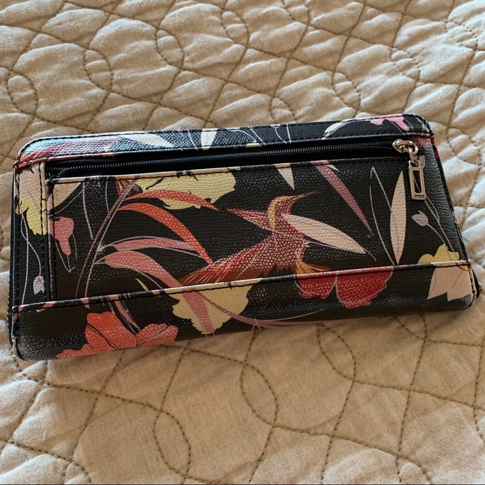 Guess floral print leather wallet - Picture 3 of 12